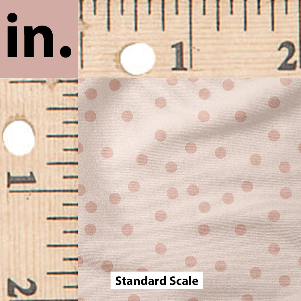 Ruler Scale for Boho Polka dot (Blush) by Indy Bloom Design